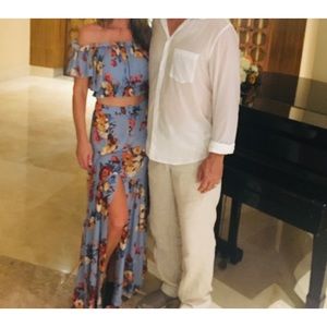 EUC Chelsea & Violet Boho Spanish Style 2 Piece Dress